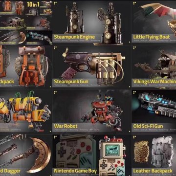 blender建模课-超写实10合1系列